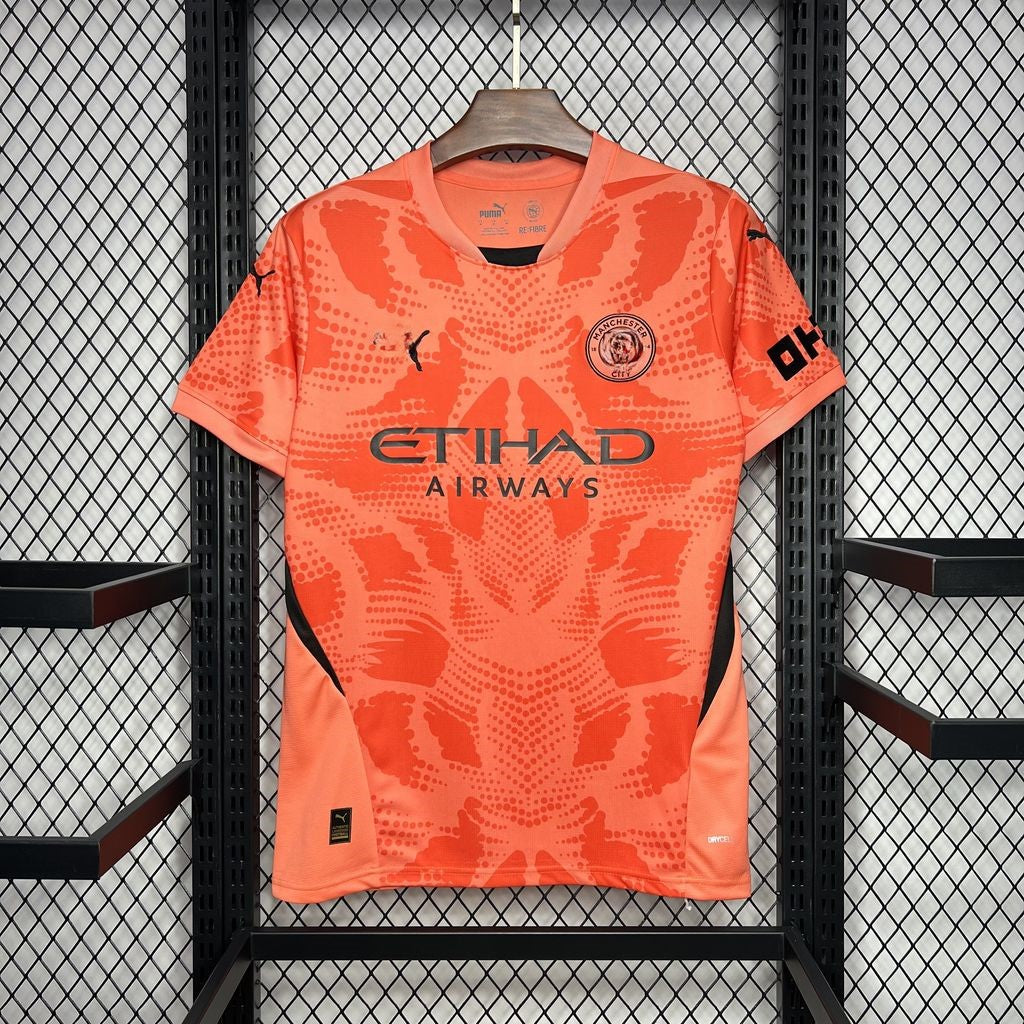Manchester City 2024/25 Jersey Orange Color Shirt