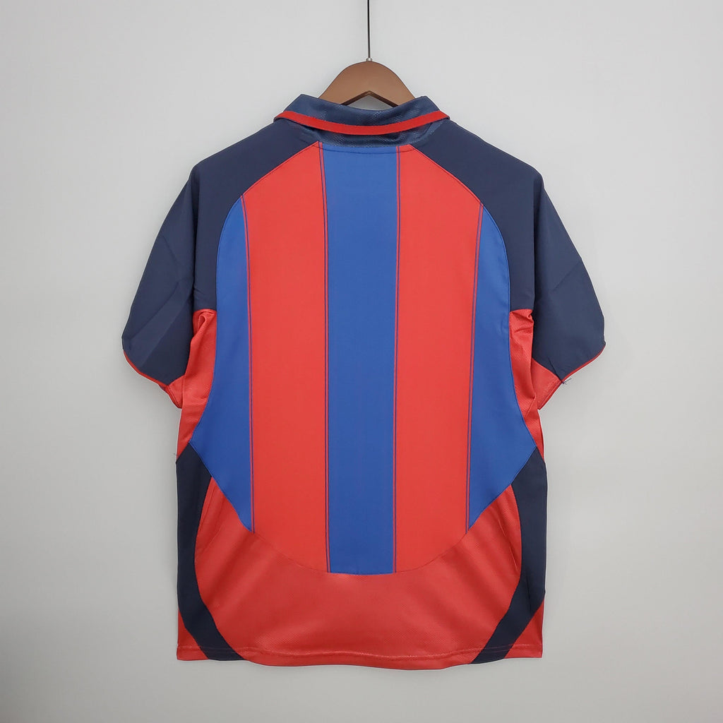 Camiseta Retro Barcelona Local 03-04 espalda