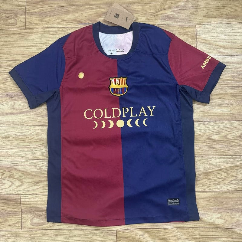 Camiseta 24-25 Barca home coldplay version S-4XL