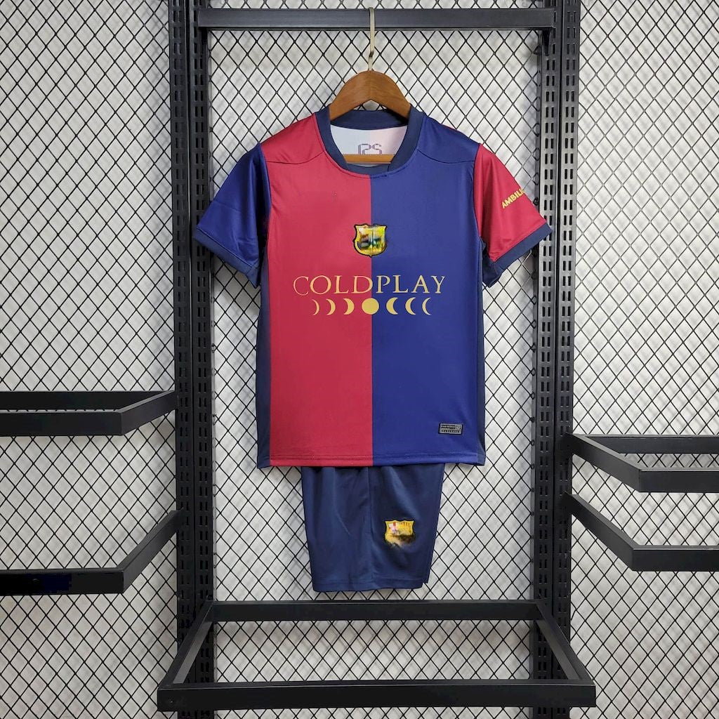 Barcelona 2024/25 Local Sponsor Coldplay Kids Kit