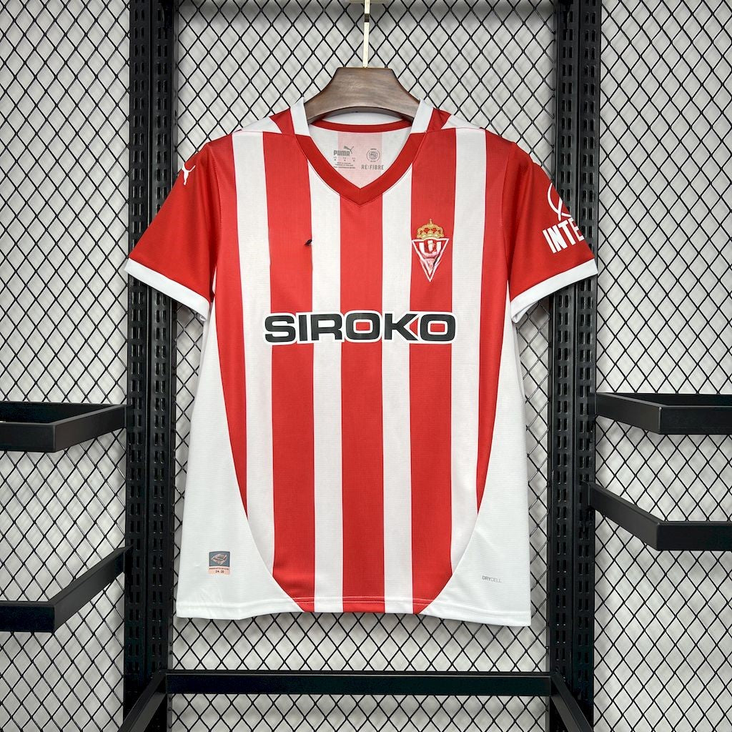 Camiseta Sporting de Gijon 2024/25 Home Jersey S-XXL